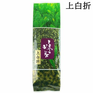 【●お取り寄せ】自社製茶工場で仕上げる老舗茶屋の茎茶 上白折 200g 契約農家茶葉使用 しらおれ 日本茶 緑茶 国登録有形文化財認定 お茶