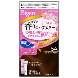 ビゲン(Bigen) 香りのヘアカラー クリーム 5A 深いアッシュブラウン ホーユー(hoyu) 白髪染め