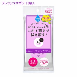 エージーデオ24(Ag DEO24) クリアシャワーシート フレッシュサボンの香り 10枚入 ファイントゥデイ(Fine Today)