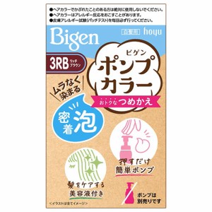 ビゲン(Bigen) ポンプカラー つめかえ 3RB リッチブラウン ホーユー(hoyu) 白髪染め 泡タイプ