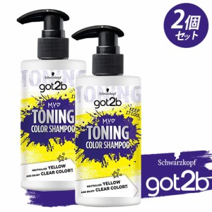 got2b (ゴットゥービー) トーニングカラーシャンプー 300ml×2個セット 紫シャンプー ムラシャン 染毛料入り ヘンケル Schwarzkopf【送料