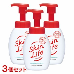 スキンライフ(SkinLife) 薬用泡のふんわり洗顔 ポンプ 160ml×3個セット 医薬部外品 牛乳石鹸(COW)【送料込】