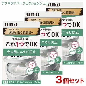 ウーノ(uno) 薬用アクネケアパーフェクションジェル 90g×3個セット ファイントゥデイ(Fine Today) 【送料込】