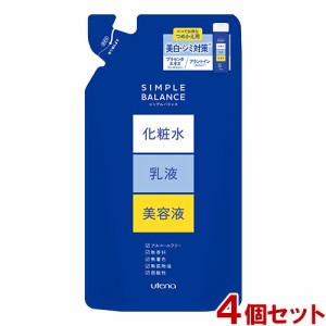 シンプルバランス 薬用美白ローション つめかえ用 200mL×4個セット 医薬部外品 オールインワン SIMPLE BALANCE ウテナ(utena) 送料込