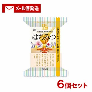 素肌志向 はちみつ 乾燥肌対策用石鹸 120g×6個セット クロバーコーポレーション 【メール便送料込】