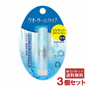 ウォーターインリップ(Water in Lip) 薬用スティック UV n 3.5g×3個セット 資生堂(SHISEIDO) 【メール便送料込】