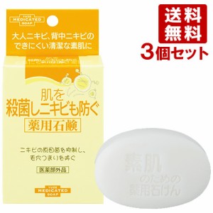 ユゼ 肌を殺菌しニキビも防ぐ薬用石鹸 110g×3個セット YUZE 【送料無料】