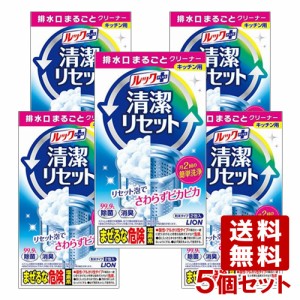 ライオン ルックプラス 清潔リセットキッチン用排水口クリーナー 40g(2包入り)×5個セット LION【送料込】