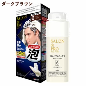 【6 ダークブラウン】サロンドプロ(SALON de PRO) 泡のヘアカラーEX メンズスピーディ(白髪用) ダリヤ(DARIYA)