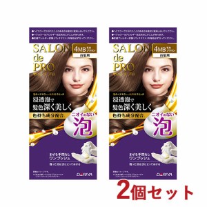 2個セット【4MB モカブラウン】サロンドプロ 泡のヘアカラー・エクストラリッチ(白髪用) ダリヤ 【送料込】