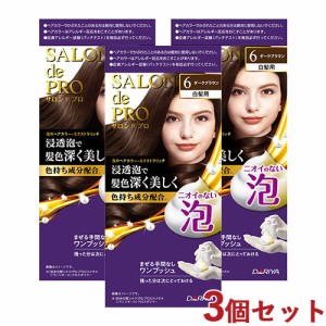 3個セット【6 ダークブラウン】サロンドプロ 泡のヘアカラー・エクストラリッチ(白髪用) ダリヤ【送料込】