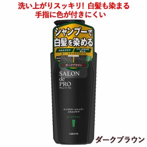 しっかり洗えるシャンプー 地肌ケア 白髪染め １本で３役 手指の色付き少ない白髪を染める メンズ カラーシャンプー スカルプケア【ダー