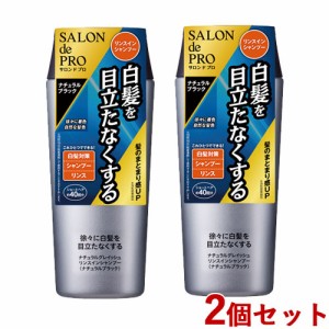 2個セット【ナチュラルブラック】サロンドプロ(SALON de PRO) ナチュラルグレイッシュ リンスインシャンプー 250mL ダリヤ(DARIYA)【送料