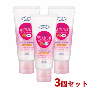 3個セット クレンジングウォッシュ 洗顔料 ミニ Wヒアルロン酸配合 60g ソフティモ(softymo) コーセーコスメポート(KOSE COSMEPORT)【送