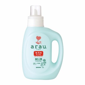 アラウ.(arau.) 無添加 洗濯用せっけん ゼラニウム 本体 1.2L 液体洗剤 柔軟剤なしでも繊維本来のふっくらした仕上がりに サラヤ(SARAYA)