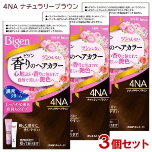 【3個セット】 ビゲン(Bigen) 香りのヘアカラー クリーム 4NA ナチュラリーブラウン ホーユー(hoyu) 白髪染め 【送料込】