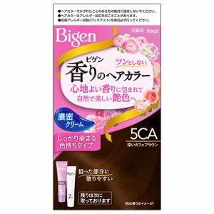 ビゲン(Bigen) 香りのヘアカラー クリーム 5CA 深いカフェブラウン ホーユー(hoyu) 白髪染め