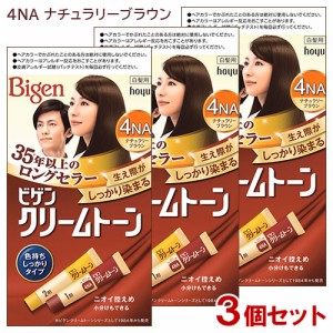 【3個セット】 ビゲン(Bigen) クリームトーン 4NA ナチュラリーブラウン 白髪用 色持ちしっかりタイプ ホーユー(hoyu) 【送料込】