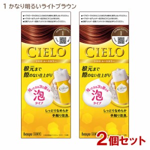 【2個セット】 シエロ(CIELO) ムースカラー 1 かなり明るいライトブラウン 白髪用 ホーユー(hoyu) 【送料込】