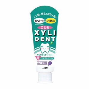 キシリデント XYLIDENT ライオン ライオン こども(60g) ぶどう オーラルケア ハミガキ 歯みがき 歯磨き粉 ライオン(LION)