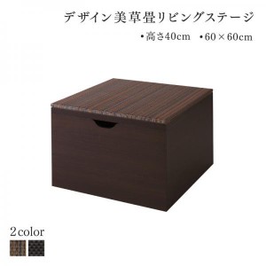 オットマン 60×60cm ハイタイプ おしゃれ こあがり美草畳 日本製 収納ボックス