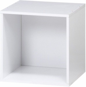 キューブボックス おしゃれ 2個セット 収納ボックス 幅34.5×奥行29.5×高さ34.5cm ホワイト