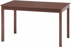 ダイニングテーブル おしゃれ 天然木製 幅120×奥行75×高さ72cm ブラウン