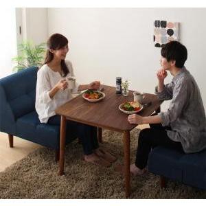 こたつテーブル 正方形 75×75cm おしゃれ 4段階高さ調整 天然木ウォールナット材 コタツテーブル