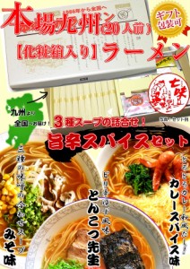 九州ラーメン ギフトセット 旨辛スパイスセット〔20人前入り〕【送料無料】