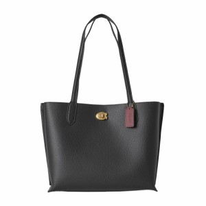 美品・A4収納可】COACH タッセル ターンロック ツートン トートバッグ-