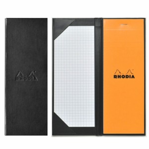 ロディア RHODIA ロディア ハードカバー ブラック メモ帳 NO.8 7.7*21.8cm 方眼罫