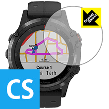 GARMIN fenix 5 Plus 防気泡・フッ素防汚コート!光沢保護フィルム Crystal Shield 3枚セット 【PDA工房】