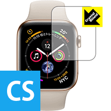 防気泡 フッ素防汚コート 光沢保護フィルム Crystal Shield Apple Watch Series 5 / Series 4 (44mm用) 日本製【PDA工房】