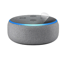 スキンシール Amazon Echo Dot (第3世代・2018年10月発売モデル) 【透明・すりガラス調】 【PDA工房】