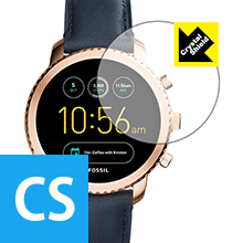 FOSSIL Q Explorist 第3世代 防気泡・フッ素防汚コート!光沢保護フィルム Crystal Shield 3枚セット 【PDA工房】