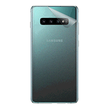 スキンシール Galaxy S10+ 【透明・すりガラス調】 【PDA工房】