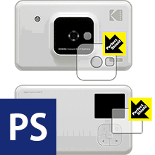 KODAK インスタントカメラプリンター C210 (液晶用・前面用) 防気泡・防指紋!反射低減保護フィルム Perfect Shield 3枚セット 【PDA工房