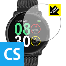 UMIDIGI Uwatch2 防気泡・フッ素防汚コート!光沢保護フィルム Crystal Shield 3枚セット 【PDA工房】