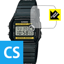 防気泡 フッ素防汚コート 光沢保護フィルム Crystal Shield CASIO F-94W 日本製【PDA工房】