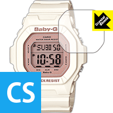 防気泡 フッ素防汚コート 光沢保護フィルム [3枚セット] Crystal Shield CASIO BABY-G BG-5600シリーズ 日本製【PDA工房】