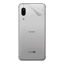 スキンシール Android One S7 【透明・すりガラス調】【PDA工房】