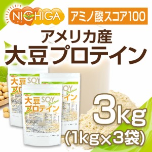 【送料無料！(北海道・九州・沖縄を除く)】 大豆プロテイン（アメリカ産） 1ｋｇ×3袋 強粘性タイプ（ペーストタイプ） NICHIGA(ニチガ) 