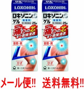 【第2類医薬品】【メール便対応！送料無料！】【2個セット】　ロキソニンSゲル　25ｇ　2個