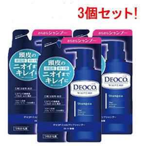 【ロート製薬】 デオコ スカルプケアシャンプー 詰替え用 285ML 3個