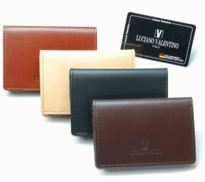 取寄品 本革 LUCIANOVALENTINO サラマンダースムース名刺入れ カードケース LUV-7006