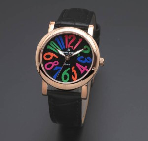 正規品AMORE DOLCE腕時計アモーレドルチェ AD18303-PGBKCL/BK ラウンド 革バンド レディース腕時計