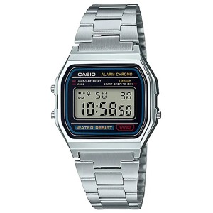 取寄品 正規品 CASIO腕時計 カシオ STANDARD チプカシ デジタル表示 長方形 カレンダー LEDライト A158WA-1J メンズ腕時計