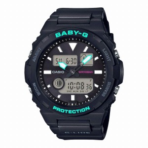 取寄品 正規品 CASIO腕時計 カシオ BABY-G ベイビージー アナデジ表示 アナログ&デジタル 丸形 クオーツ BAX-100-1AJF レディース腕時計 