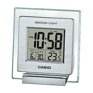 取寄品 正規品 CASIO時計 カシオ 置き時計 置時計 DQ-735-8JF デジタル表示 スクエア 温度計