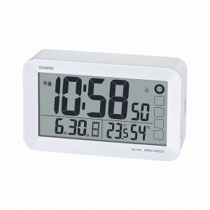 取寄品 正規品 CASIO時計 カシオ 置き時計 置時計 DQL-170NJ-7JF デジタル表示 目覚まし時計 シンプル ホワイト